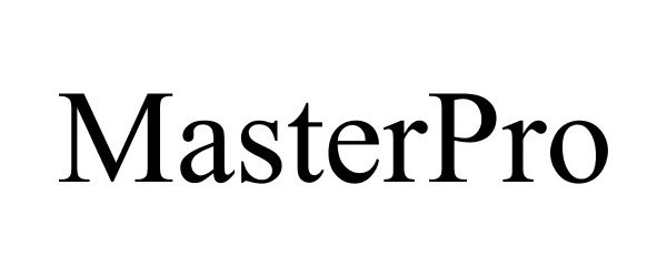 Trademark Logo MASTERPRO
