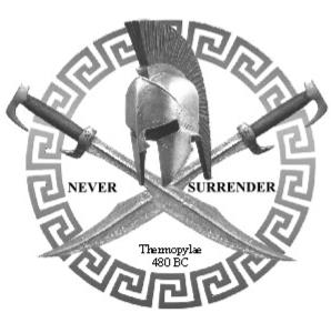  NEVER SURRENDER THERMOPYLAE 480 BC