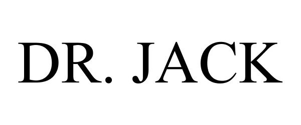 Trademark Logo DR. JACK