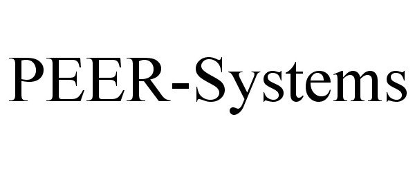 Trademark Logo PEER-SYSTEMS