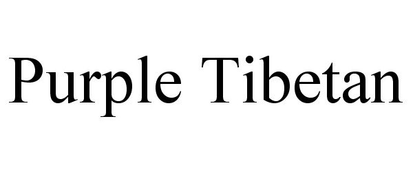 Trademark Logo PURPLE TIBETAN