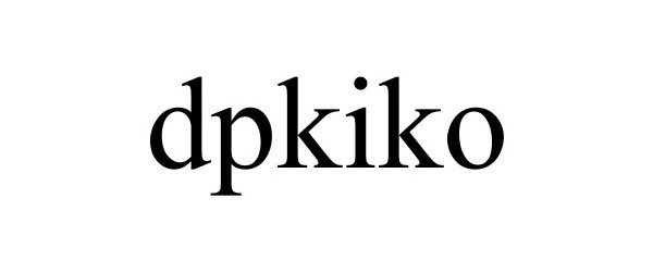 Trademark Logo DPKIKO