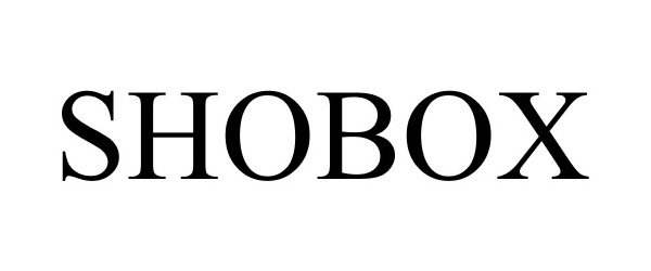 Trademark Logo SHOBOX