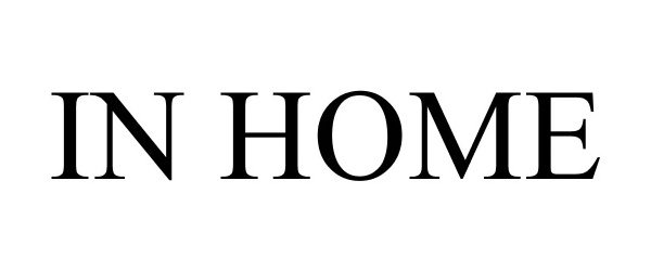 Trademark Logo IN HOME