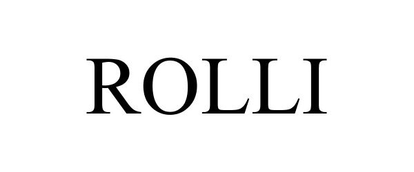 Trademark Logo ROLLI