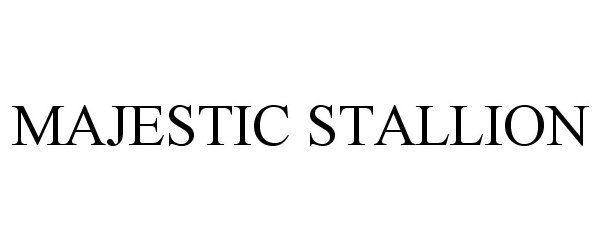 Trademark Logo MAJESTIC STALLION