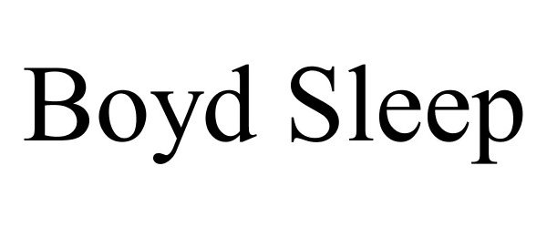 Trademark Logo BOYD SLEEP