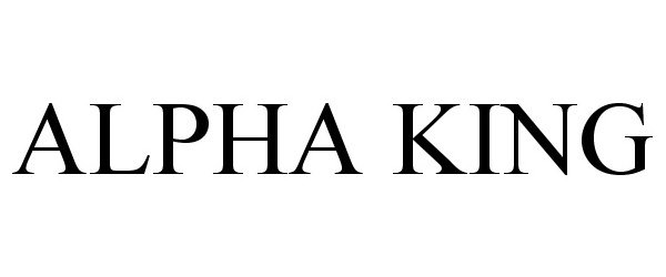 Trademark Logo ALPHA KING