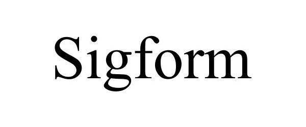 Trademark Logo SIGFORM