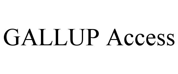  GALLUP ACCESS