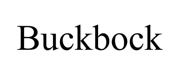 Trademark Logo BUCKBOCK