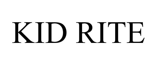 Trademark Logo KID RITE