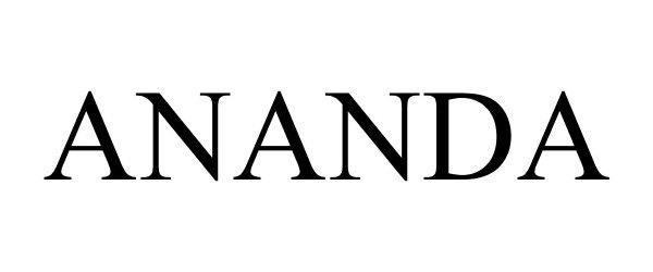 Trademark Logo ANANDA