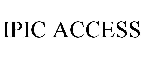 Trademark Logo IPIC ACCESS