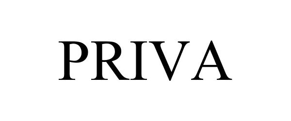 Trademark Logo PRIVA