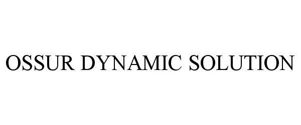  OSSUR DYNAMIC SOLUTION