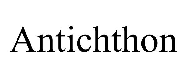 Trademark Logo ANTICHTHON