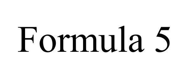  FORMULA 5