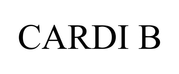 Trademark Logo CARDI B