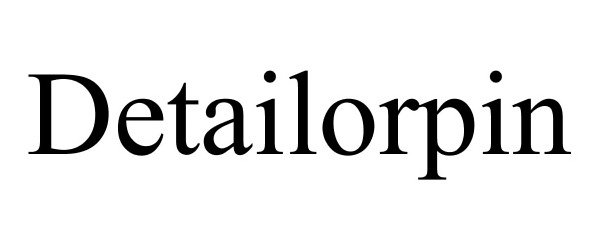 Trademark Logo DETAILORPIN