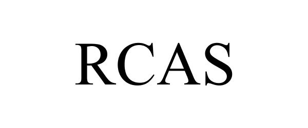 Trademark Logo RCAS