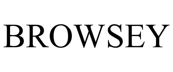 Trademark Logo BROWSEY