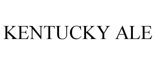 Trademark Logo KENTUCKY ALE