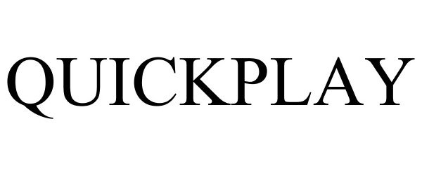 Trademark Logo QUICKPLAY