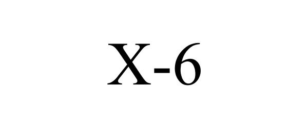 Trademark Logo X-6