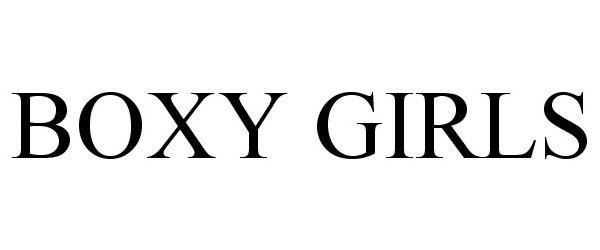 Trademark Logo BOXY GIRLS