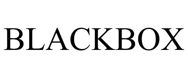 Trademark Logo BLACKBOX