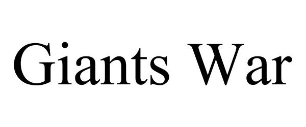 Trademark Logo GIANTS WAR