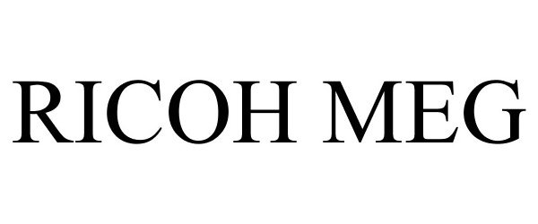 Trademark Logo RICOH MEG