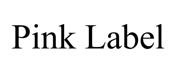 Trademark Logo PINK LABEL