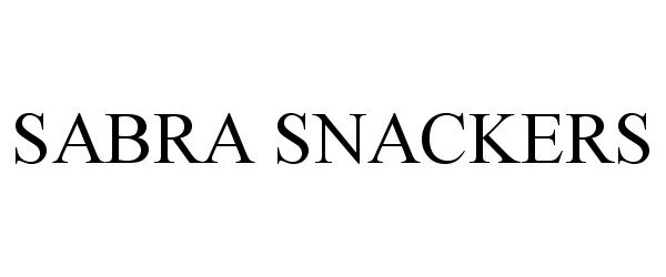 Trademark Logo SABRA SNACKERS