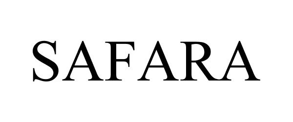 Trademark Logo SAFARA