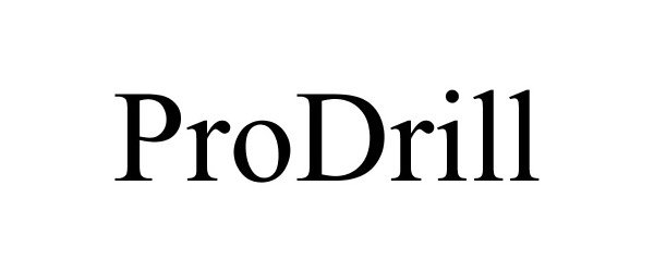 Trademark Logo PRODRILL