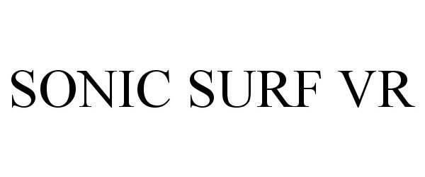 Trademark Logo SONIC SURF VR