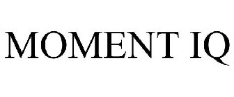 Trademark Logo MOMENT IQ