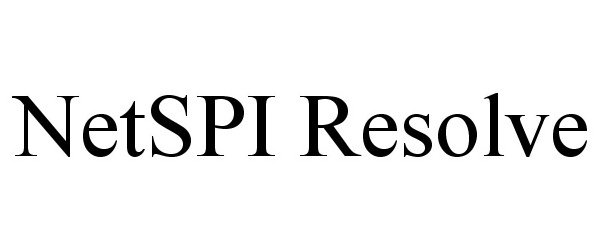 Trademark Logo NETSPI RESOLVE