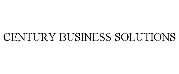  CENTURY BUSINESS SOLUTIONS