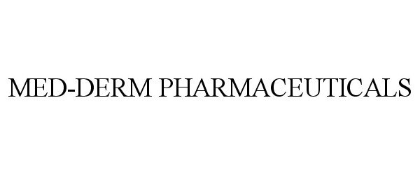 Trademark Logo MED-DERM PHARMACEUTICALS