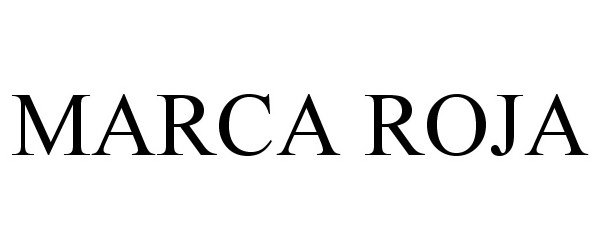 Trademark Logo MARCA ROJA