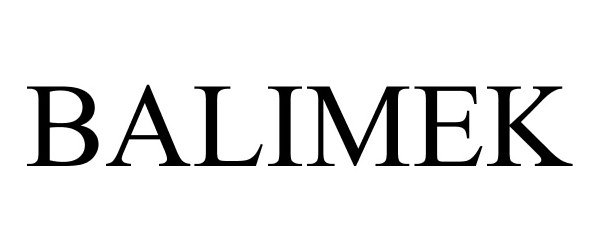 Trademark Logo BALIMEK