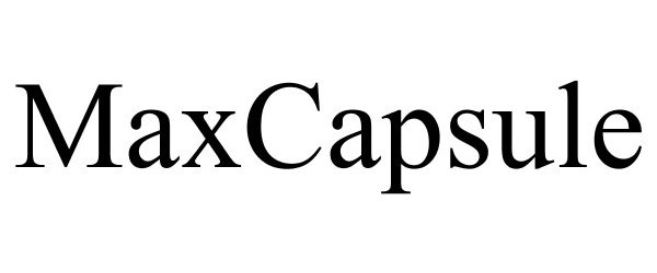 Trademark Logo MAXCAPSULE