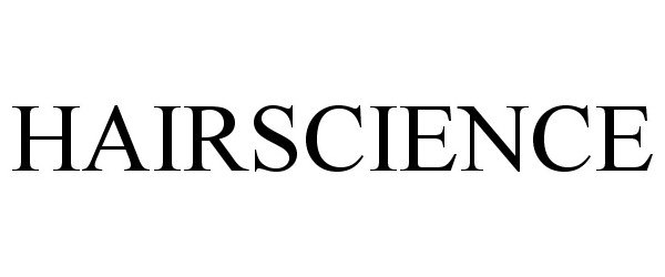 Trademark Logo HAIRSCIENCE