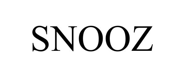 Trademark Logo SNOOZ