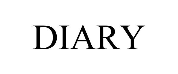 Trademark Logo DIARY
