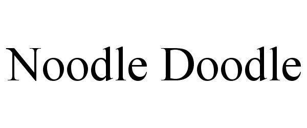 Trademark Logo NOODLE DOODLE