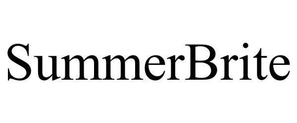 Trademark Logo SUMMERBRITE